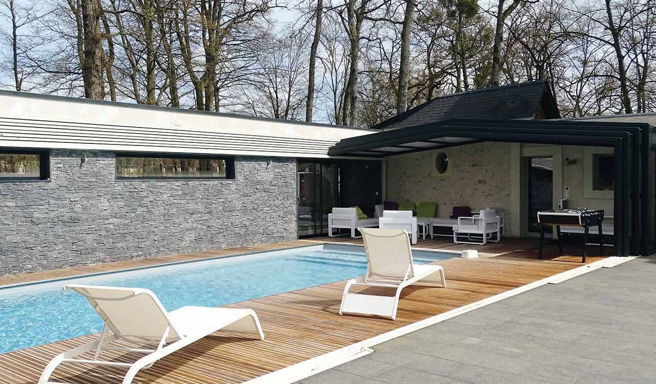 Abri de piscine haut Rénoval pour les professionnels de la restauration et de l'hôtellerie - 49