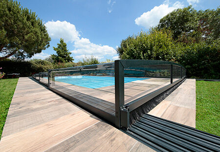 Abri de piscine avec ou sans rail - RENOVAL ABRIS