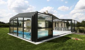 Abri de piscine haut - Réalisation Rénoval Abris