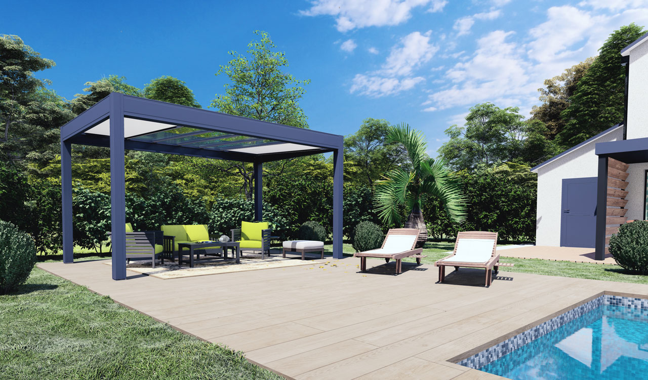 Protégez votre terrasse avec avec la pergola fixe