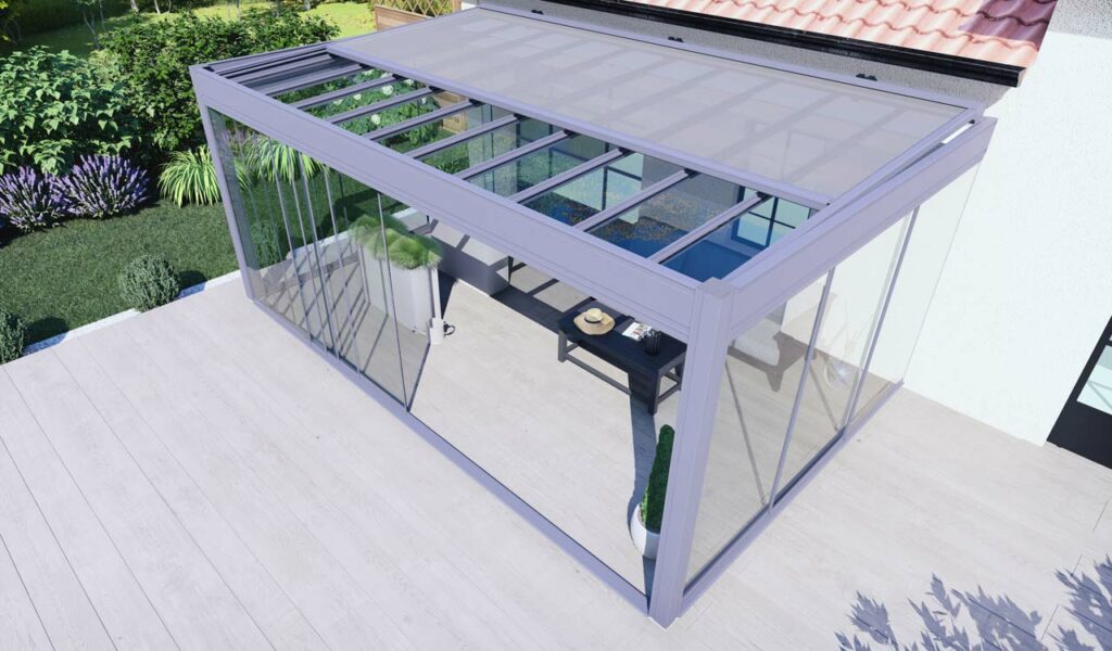 Optez pour le store de toiture pour votre véranda jardin d'hiver