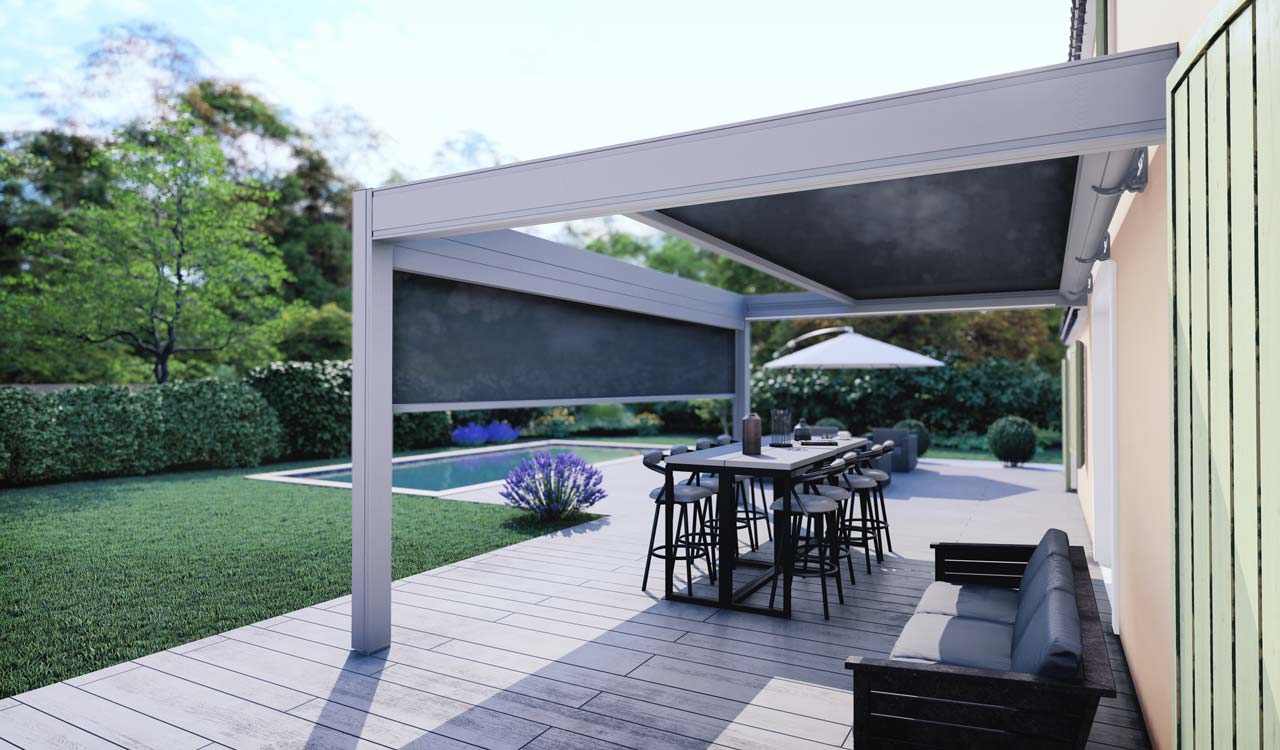 Pergola à toile rétractable Rénoval
