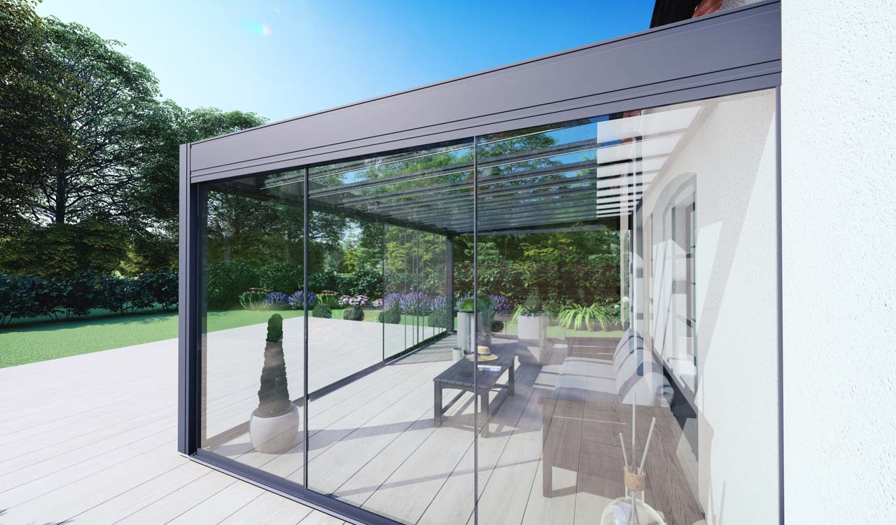 La paroi coulissante module votre pergola design au fil des saisons
