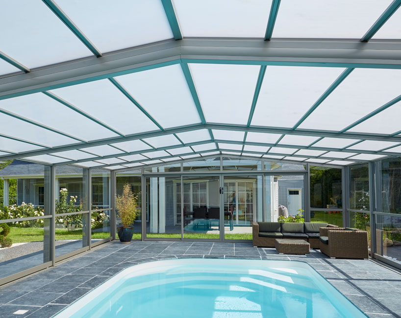 Abri piscine haut Prestige - piscine 3 x 6 m
