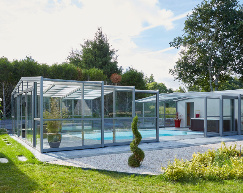 Abri piscine haut Prestige - piscine 3 x 6 m