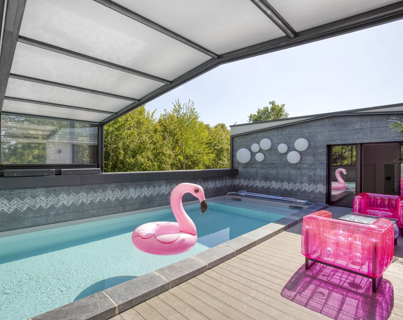 Abri piscine haut adossé Prestige