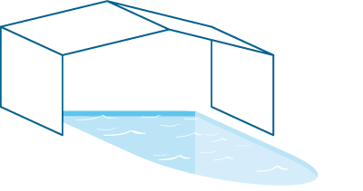 Abris de piscine haut